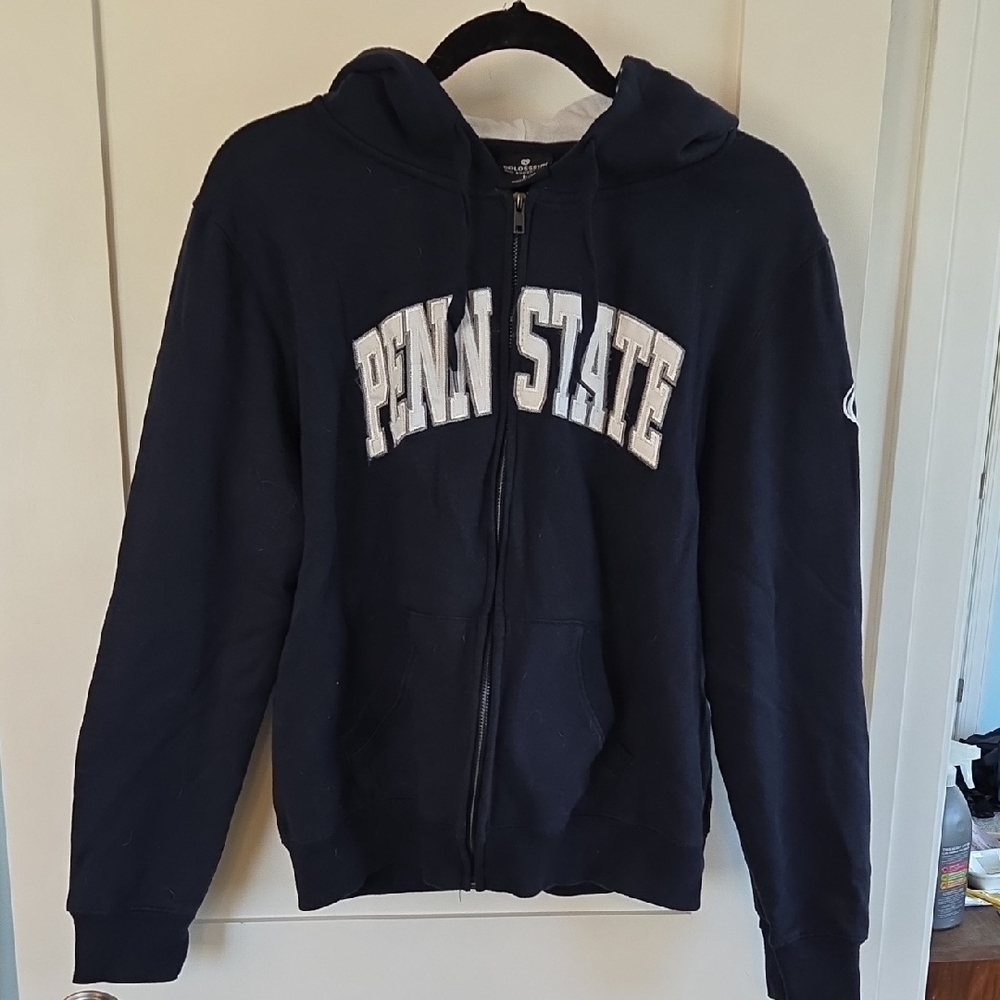 Colosseum Dark Blue Penn State Full-Zip Hoodie